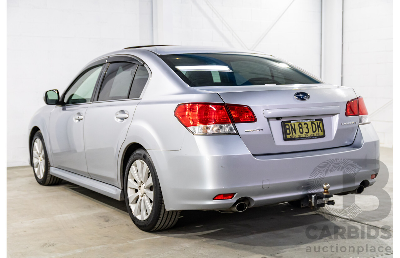 1/2012 Subaru Liberty 3.6R Premium MY12 4d Sedan Ice Silver Metallic 3.6L