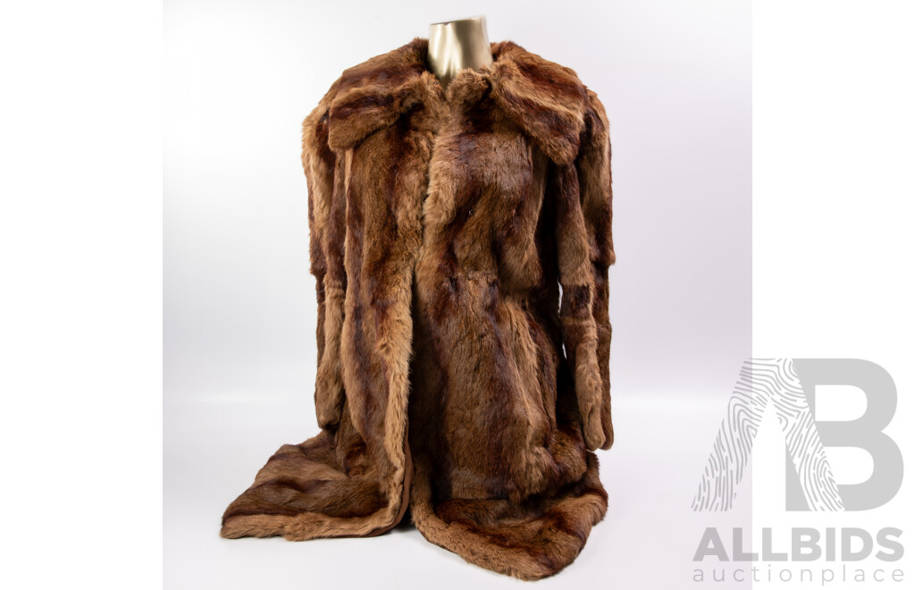 Vintage Soft Fur Three Quarters Length Coat