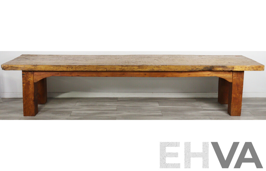 Large Rustic River Gum Banquet Table
