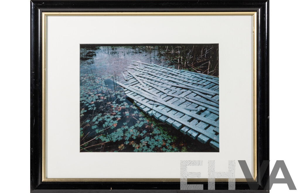 Artist Unknown, (20th Century), Broken Bridge, Original Colour Photograph, 47 x 58 cm (frame)
