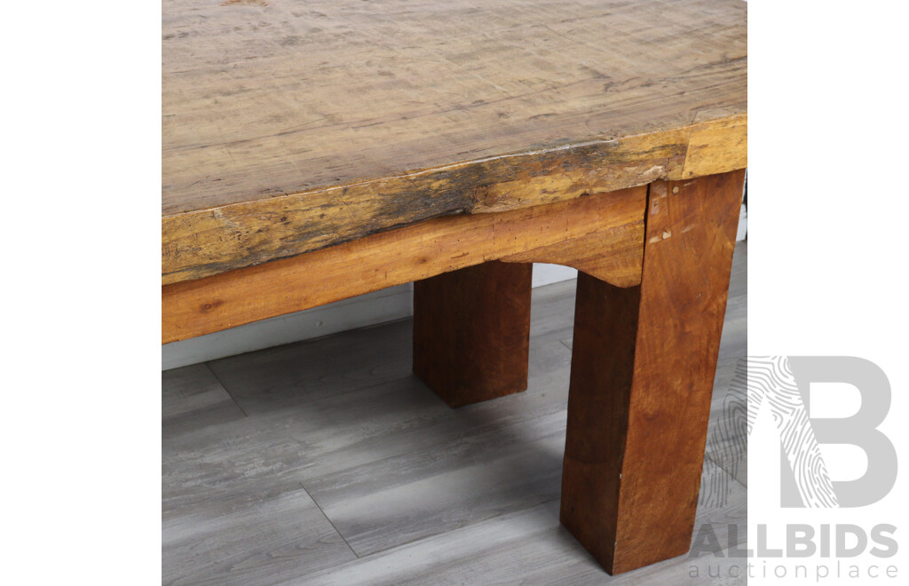 Large Rustic River Gum Banquet Table