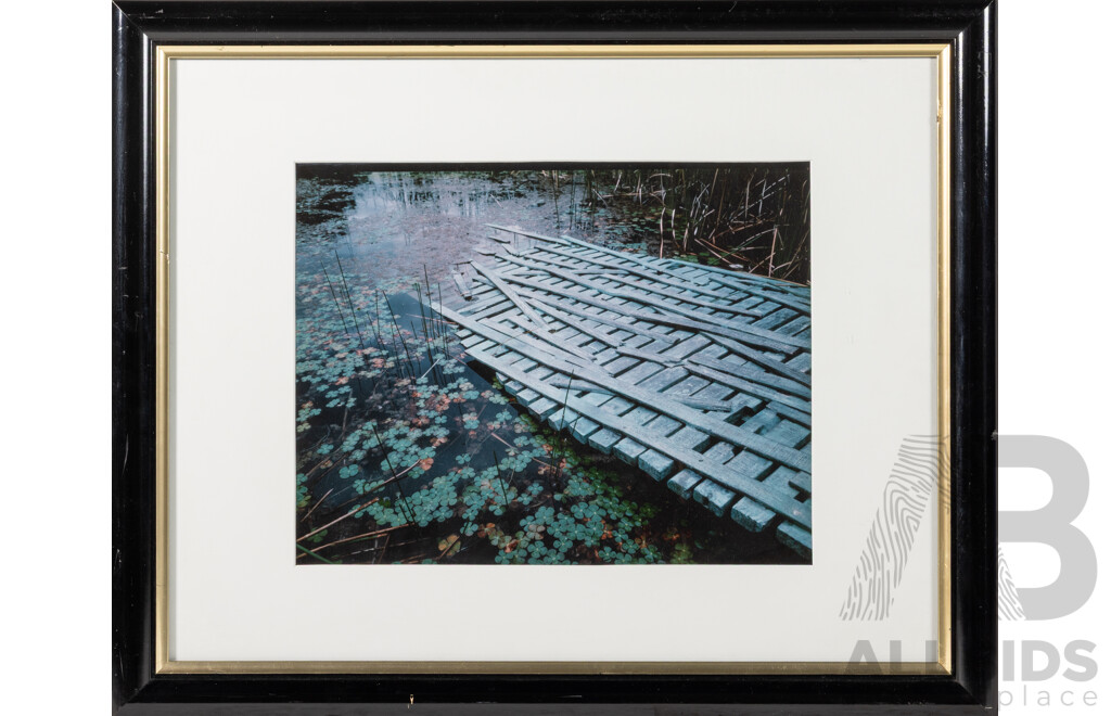 Artist Unknown, (20th Century), Broken Bridge, Original Colour Photograph, 47 x 58 cm (frame)