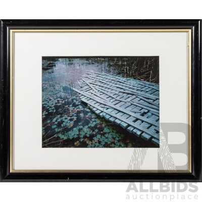 Artist Unknown, (20th Century), Broken Bridge, Original Colour Photograph, 47 x 58 cm (frame)