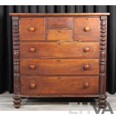 Victorian Mahogany Chest of Seven Drawers