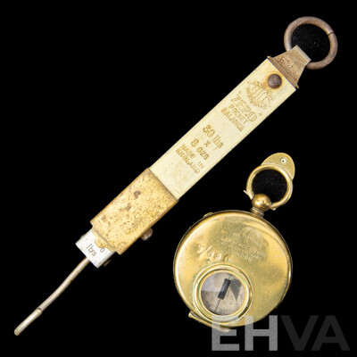 Antique Lawrence & Mayo, London, The Starlight Compass Along with Hill Birmingham Zero Pocket Scales