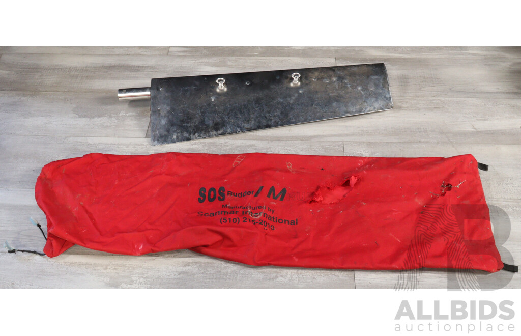 Modern Aluminium Sailing Boat Rudder SOS/M with Canvas Cover by Scanmar International