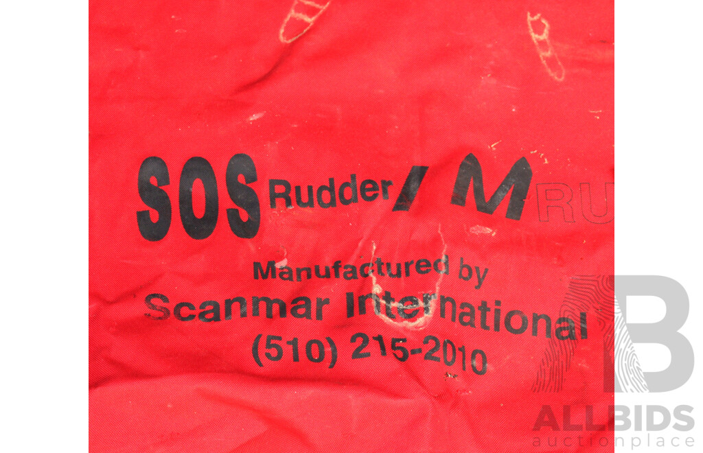 Modern Aluminium Sailing Boat Rudder SOS/M with Canvas Cover by Scanmar International