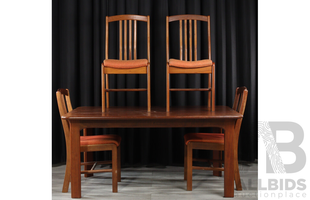 Solid Jarrah Five Piece Dining Suite by Dunsborough Woodworks