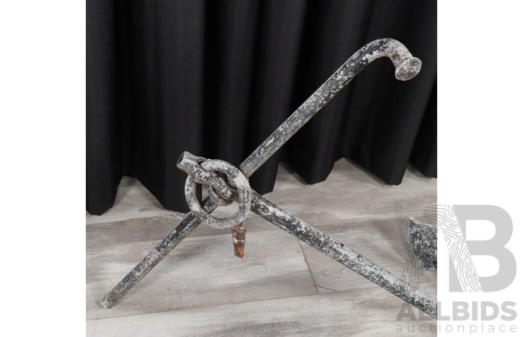 Vintage Cast Iron Reef Anchor
