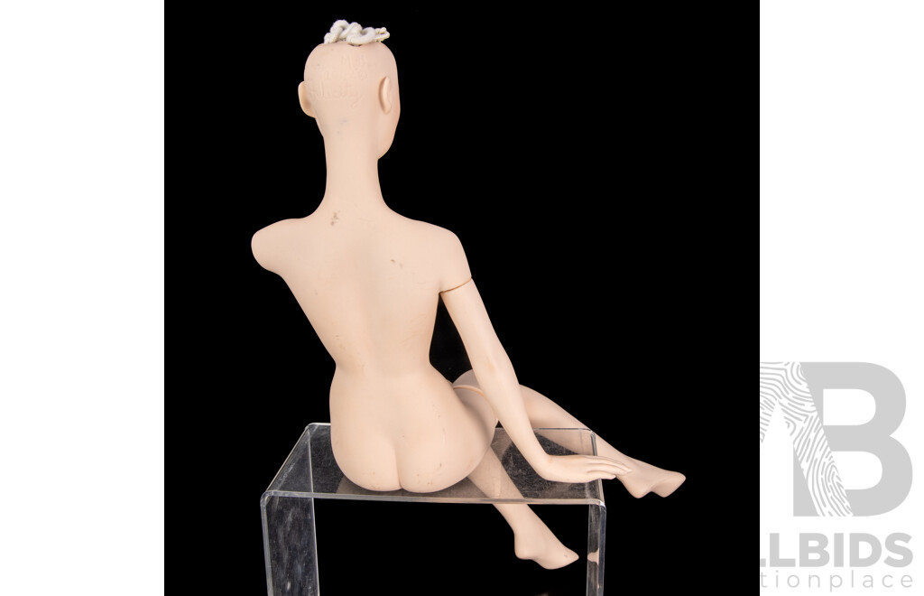 Catherine Mather, Australian, Hand Made Porcelain Doll with Articulated Limbs