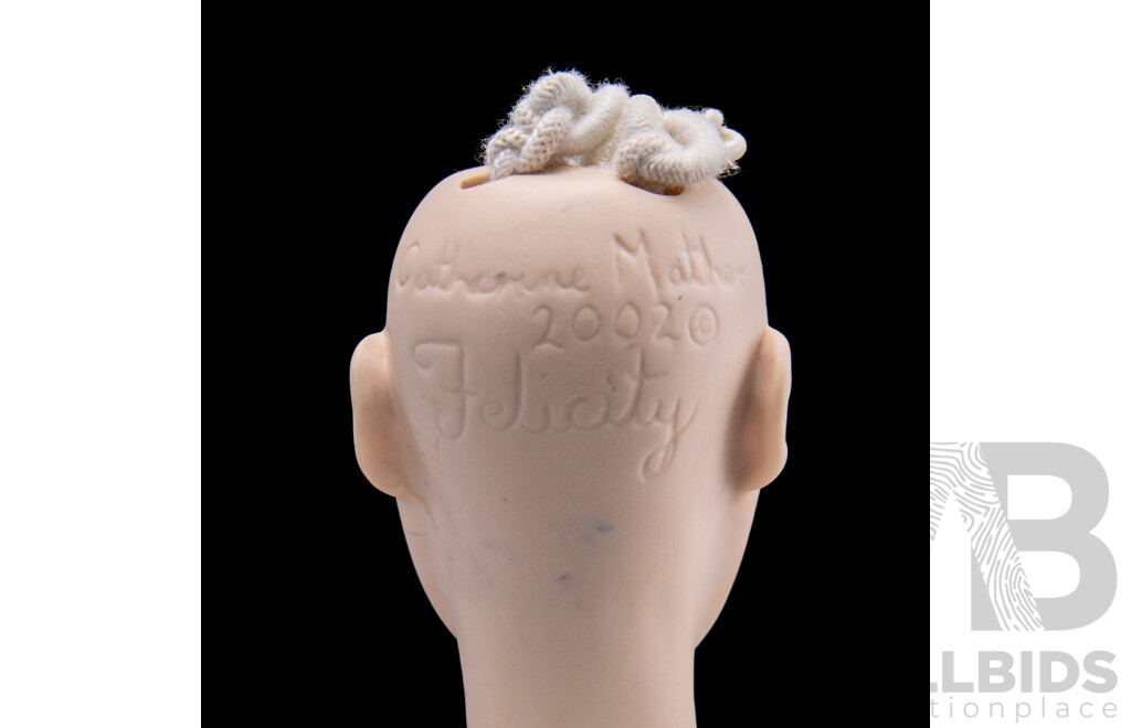 Catherine Mather, Australian, Hand Made Porcelain Doll with Articulated Limbs