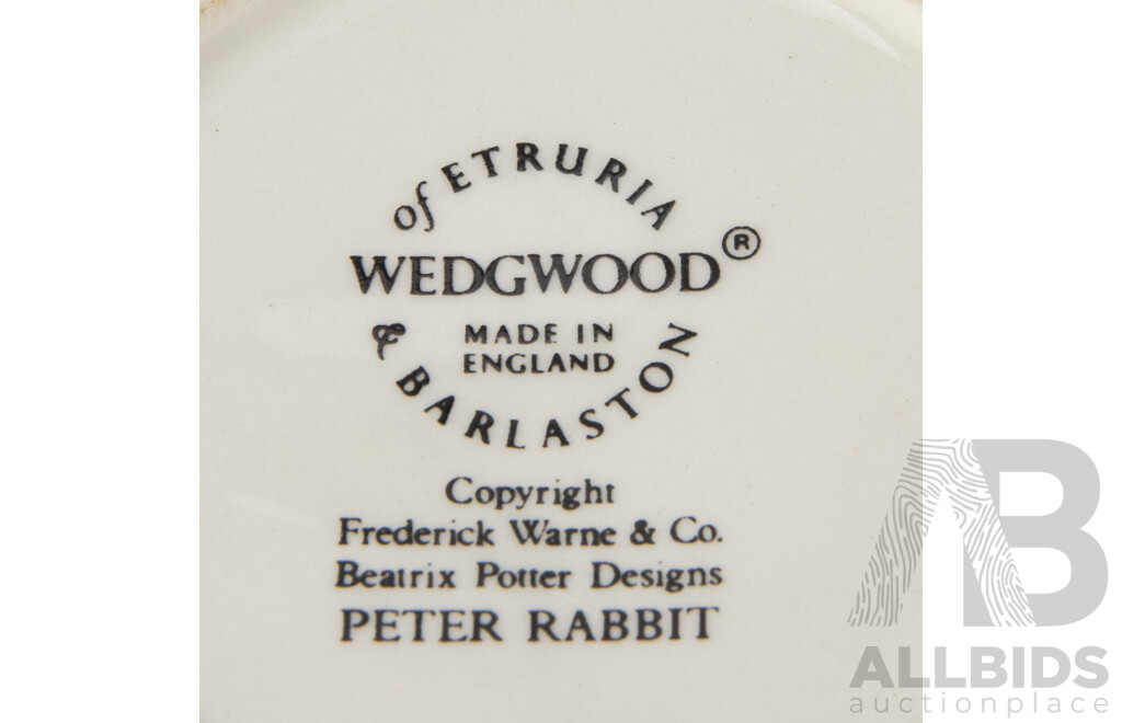 Collection Hand Made English Children's Dinnerware Including Wedgwood Peter Rabbit, Royal Doulton Bunnykins and More