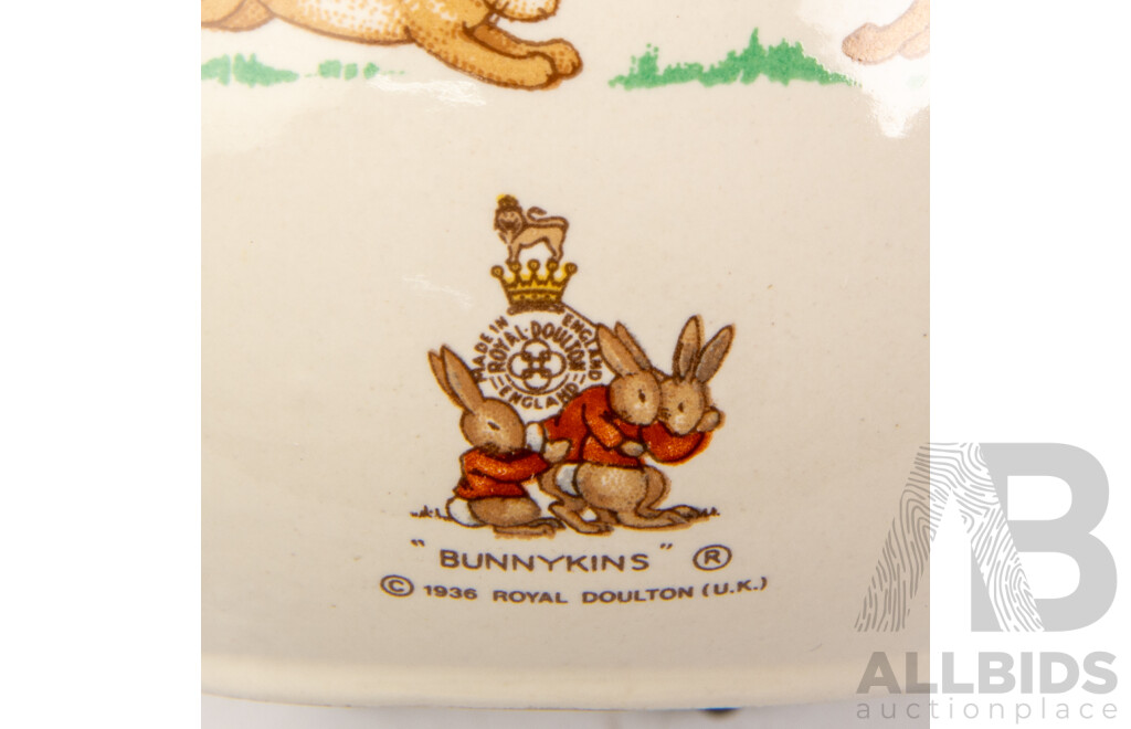 Collection Hand Made English Children's Dinnerware Including Wedgwood Peter Rabbit, Royal Doulton Bunnykins and More