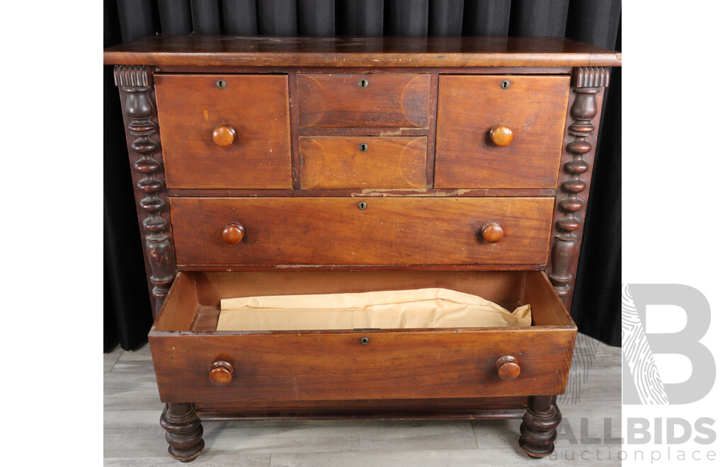 Victorian Mahogany Chest of Seven Drawers