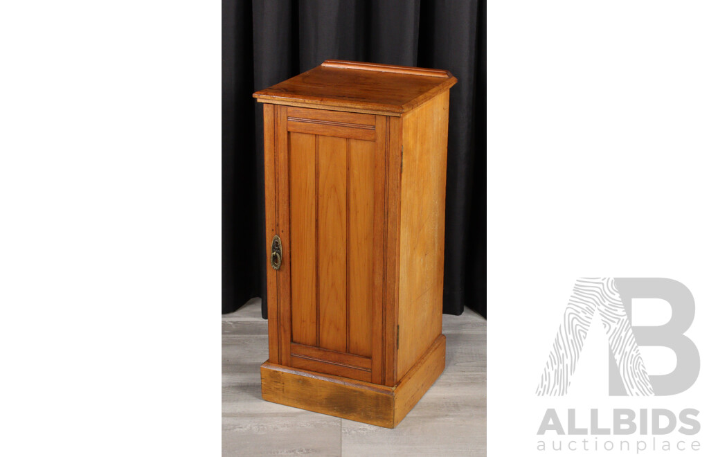Edwardian Pine Single Door Pot Cupboard