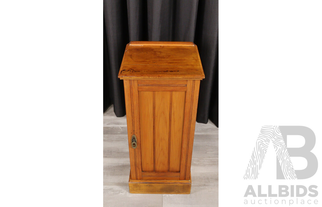 Edwardian Pine Single Door Pot Cupboard
