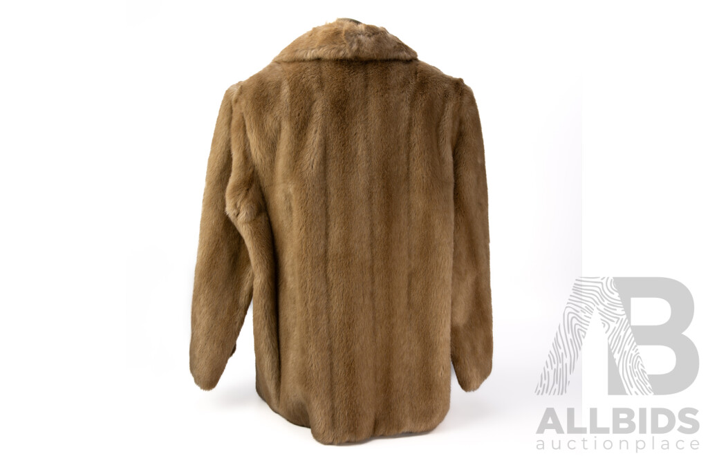 Vintage Imitation White Rabbit Fur Coat by Otar, Melbourne