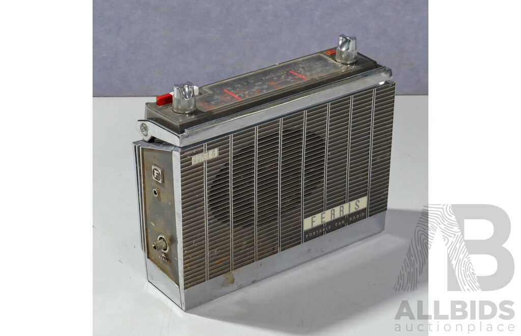 Vintage Ferris Model 214 Portable Car Radio
