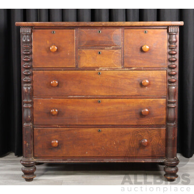Victorian Mahogany Chest of Seven Drawers