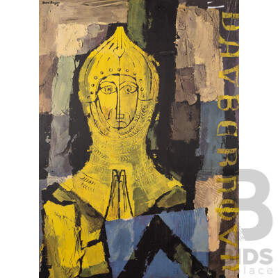 Hans Unger (20th Century, 1915-1975), Brasses & Brass Rubbing, Wonderful Reproduction Poster Backed on Board, 87 x 67 cm (edge to edge)