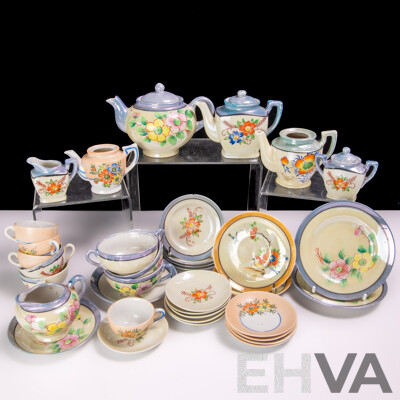 Collection 36 Vintage Japanese Miniature Pieces Tea Ware