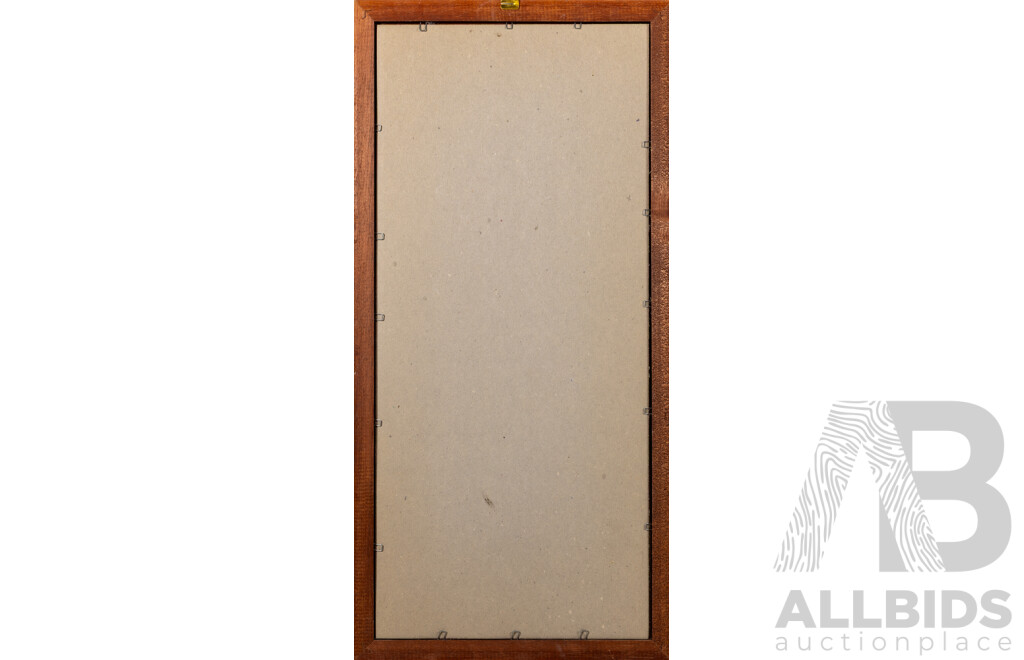 Tommy Sin (20th Century, Working C1980s), Mallard Ducks, Reproduction Cyanotype Print, 49 x 24 cm (frame)