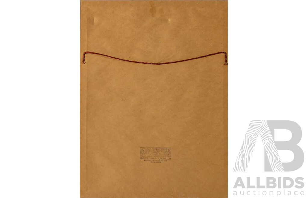 (After) Francisco Pradilla (19/20th Centuries, Spanish, 1848-1921), Dream Clouds, Wood Engraving Print After Original, 55 x 41^cm