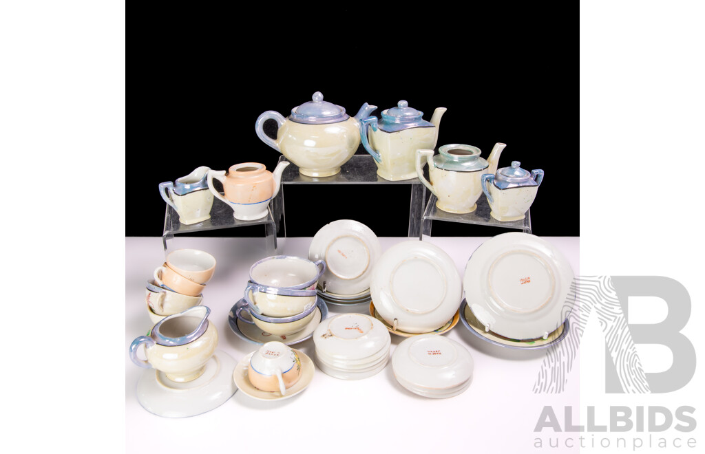 Collection 36 Vintage Japanese Miniature Pieces Tea Ware