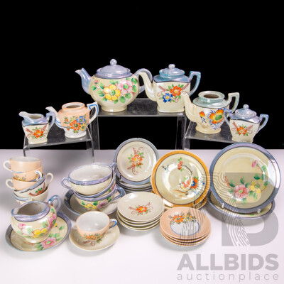 Collection 36 Vintage Japanese Miniature Pieces Tea Ware