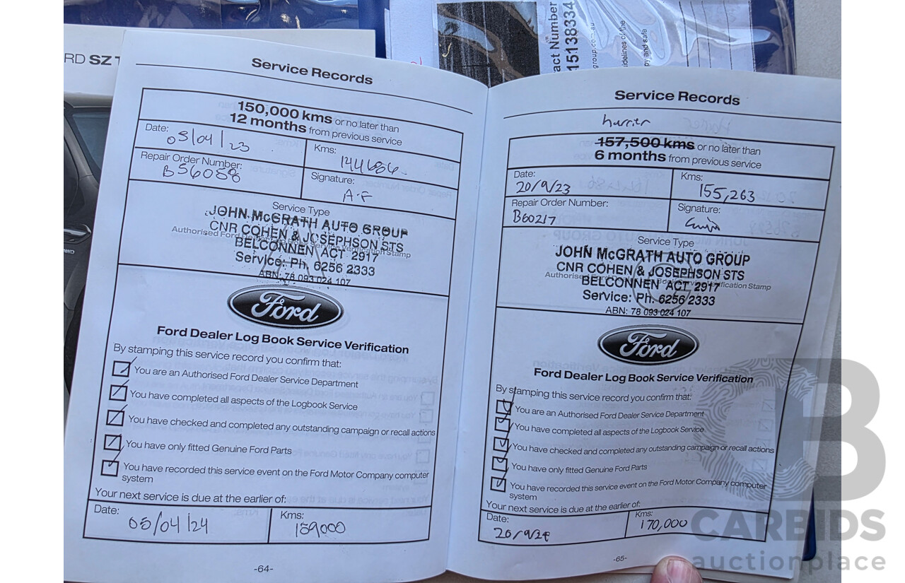 9/2014 Ford Territory TX (rwd) SZ 4d Wagon White 2.7L