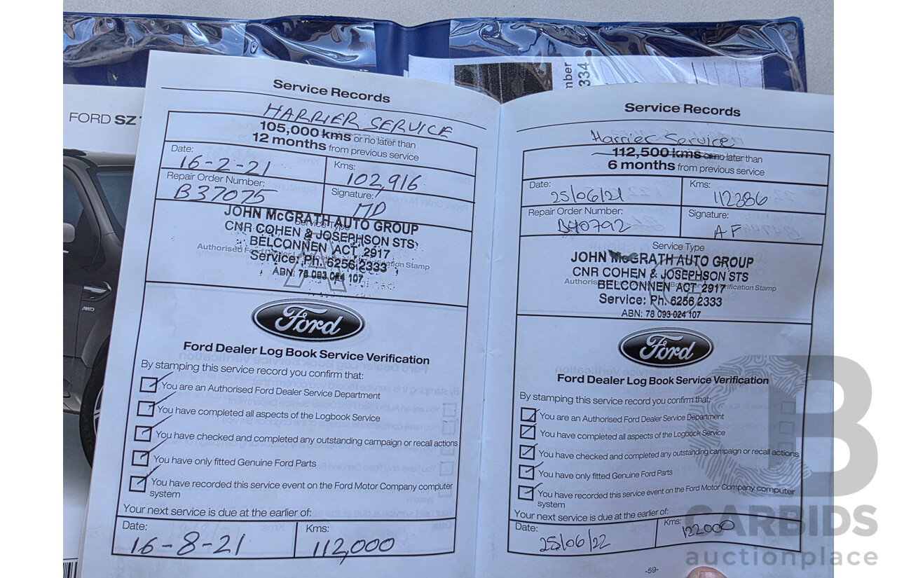 9/2014 Ford Territory TX (rwd) SZ 4d Wagon White 2.7L