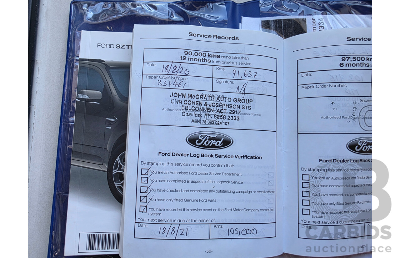9/2014 Ford Territory TX (rwd) SZ 4d Wagon White 2.7L