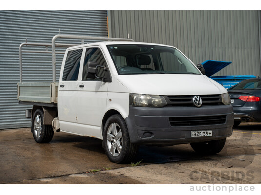 9/2010 Volkswagen Transporter 132 TDI LWB T5 MY10 Dual C/Chas White 2.0L