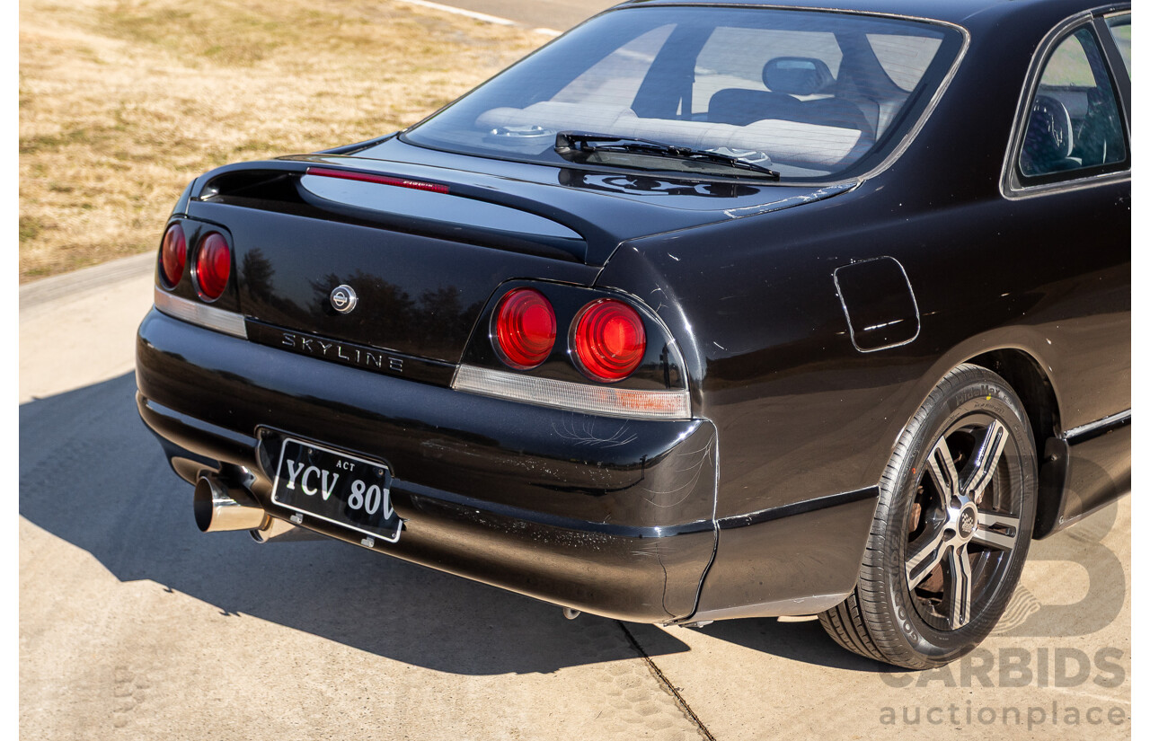 1993 - COMP 10/2002 Nissan Skyline R33 GTS25T ECR33 Series 1 2d Coupe KH3 Super Black Turbo 2.5L -  Import