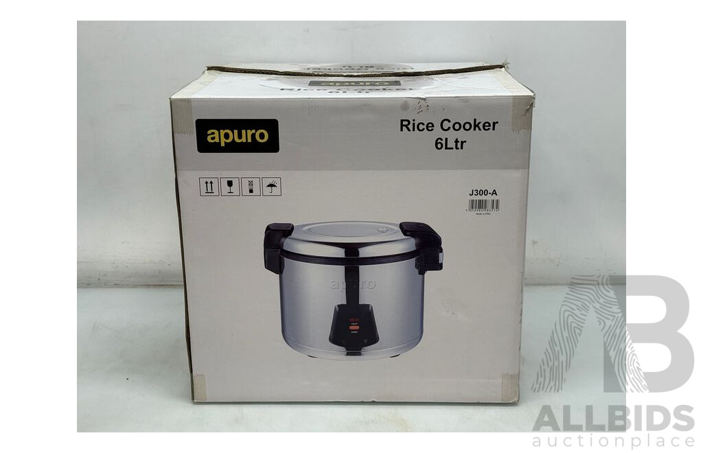Apuro 6 Ltr Rice Cooker =- Brand New