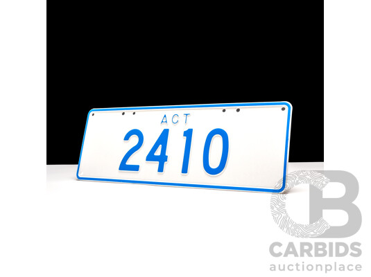 ACT 4-Digit Number Plate - 2410