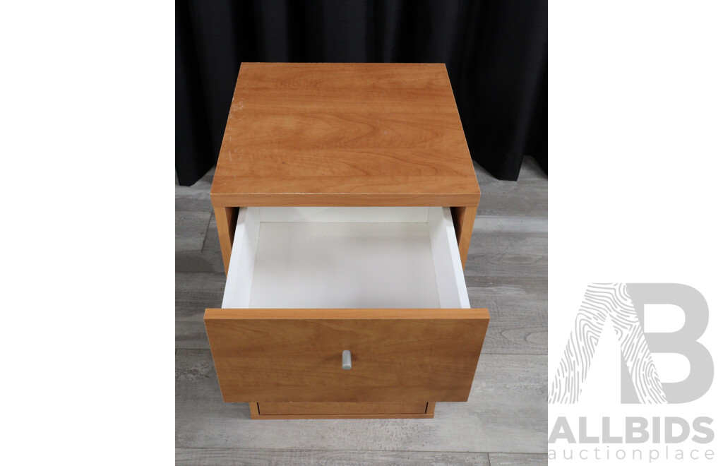 Pair of Modern Three Drawer Bedsides