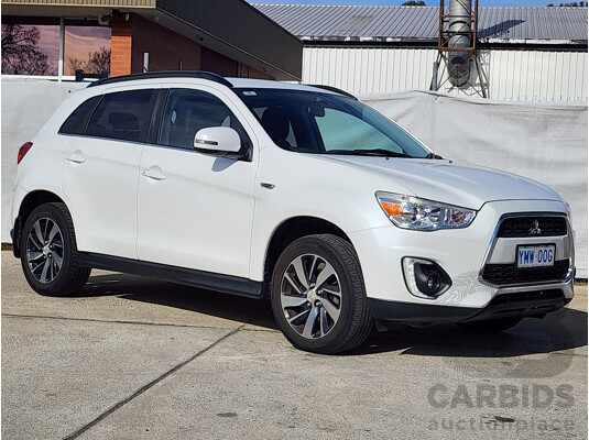 4/2015 Mitsubishi ASX LS (2wd) XB MY15 4d Wagon White 2.0L
