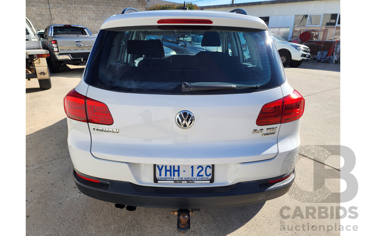 11/2011 Volkswagen Tiguan 103 TDI 5NC MY11 4d Wagon White 2.0L