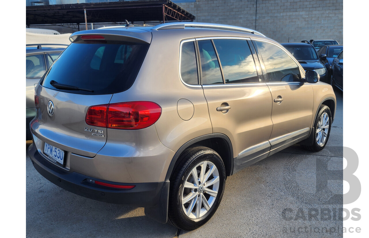/2015 Volkswagen Tiguan 132 TSI (4x4) 5NC MY15 4d Wagon Beige 2.0L