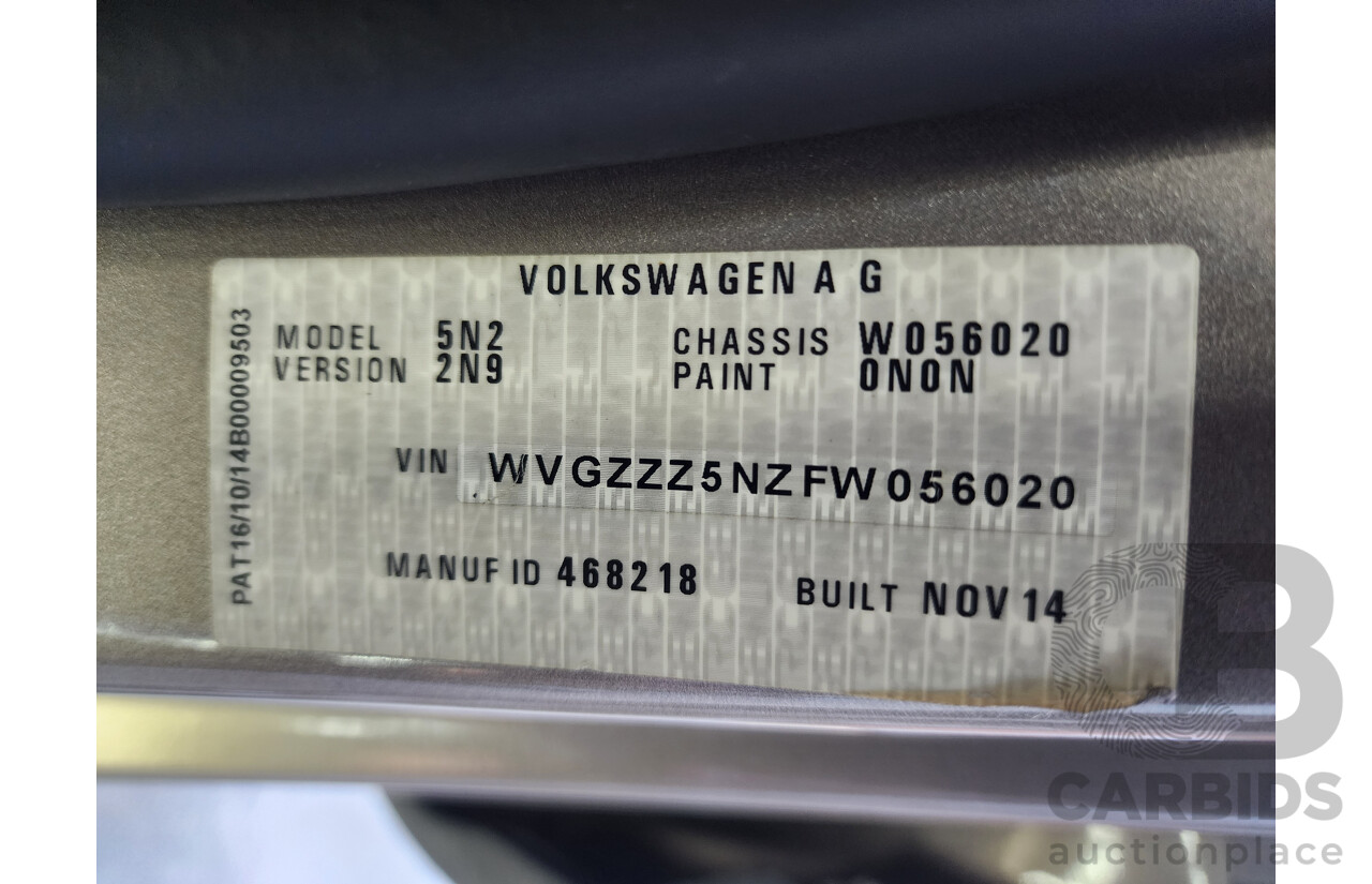 /2015 Volkswagen Tiguan 132 TSI (4x4) 5NC MY15 4d Wagon Beige 2.0L