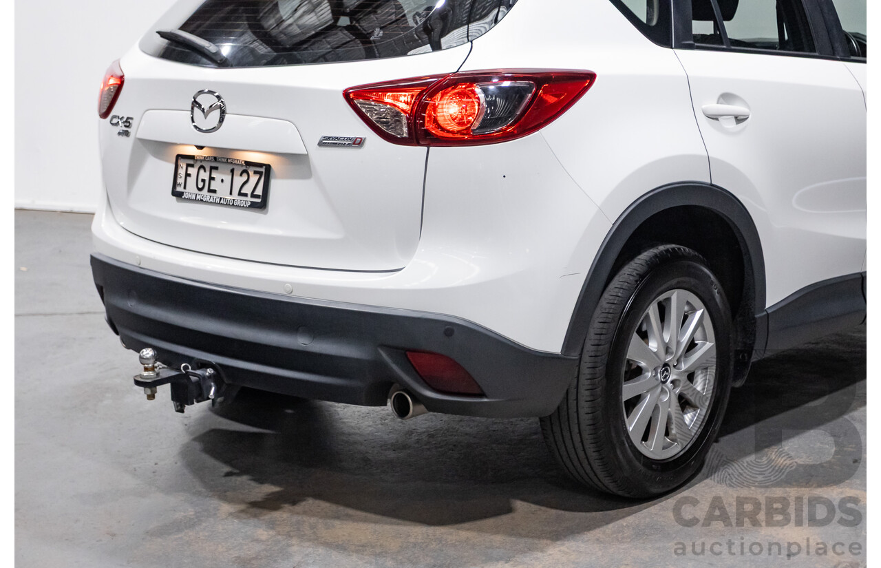 12/2016 Mazda CX-5 MAXX SPORT (AWD) MY17 4D Wagon White Turbo Diesel 2.2L
