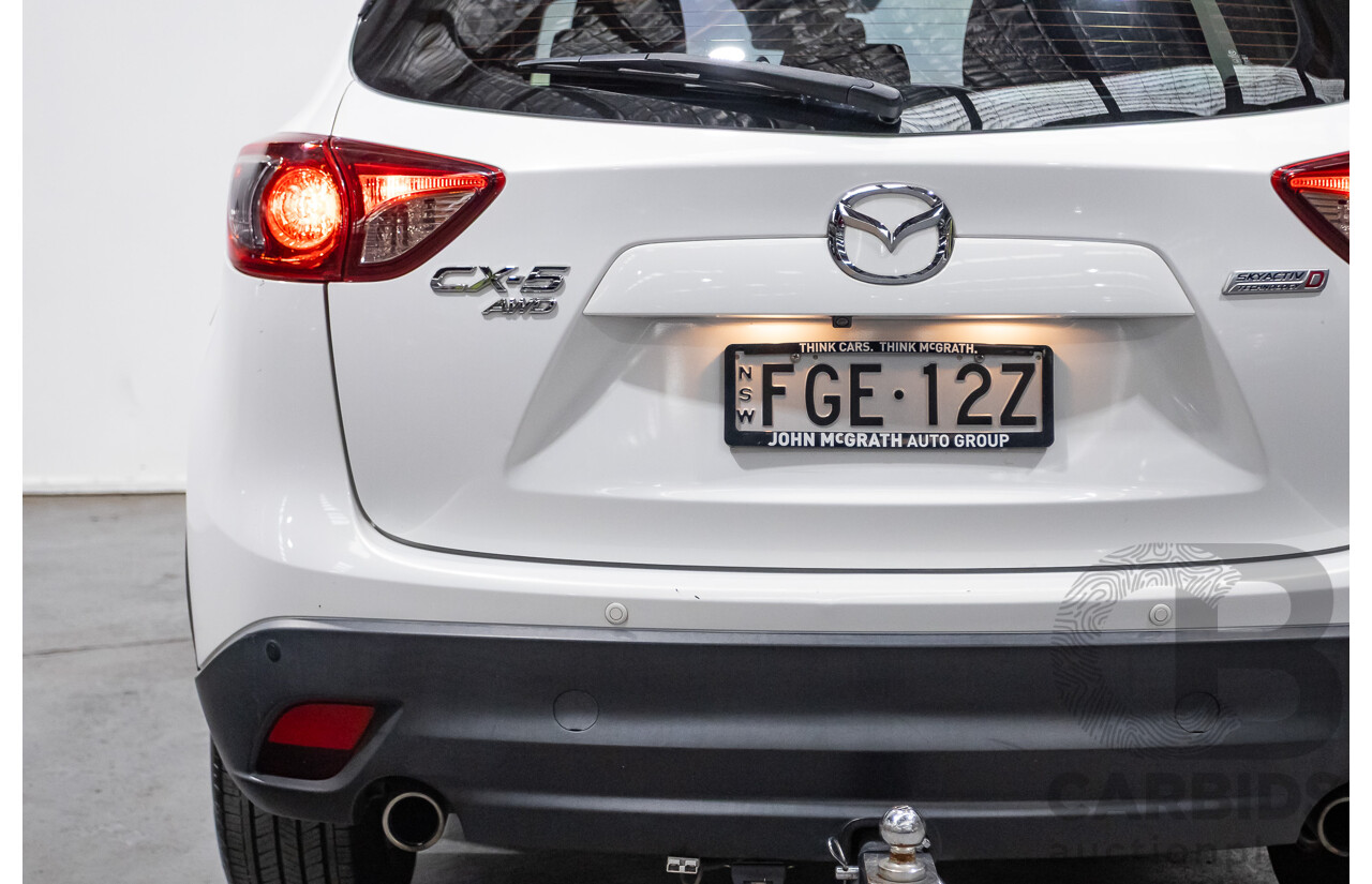 12/2016 Mazda CX-5 MAXX SPORT (AWD) MY17 4D Wagon White Turbo Diesel 2.2L