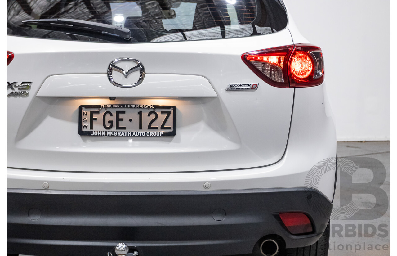 12/2016 Mazda CX-5 MAXX SPORT (AWD) MY17 4D Wagon White Turbo Diesel 2.2L