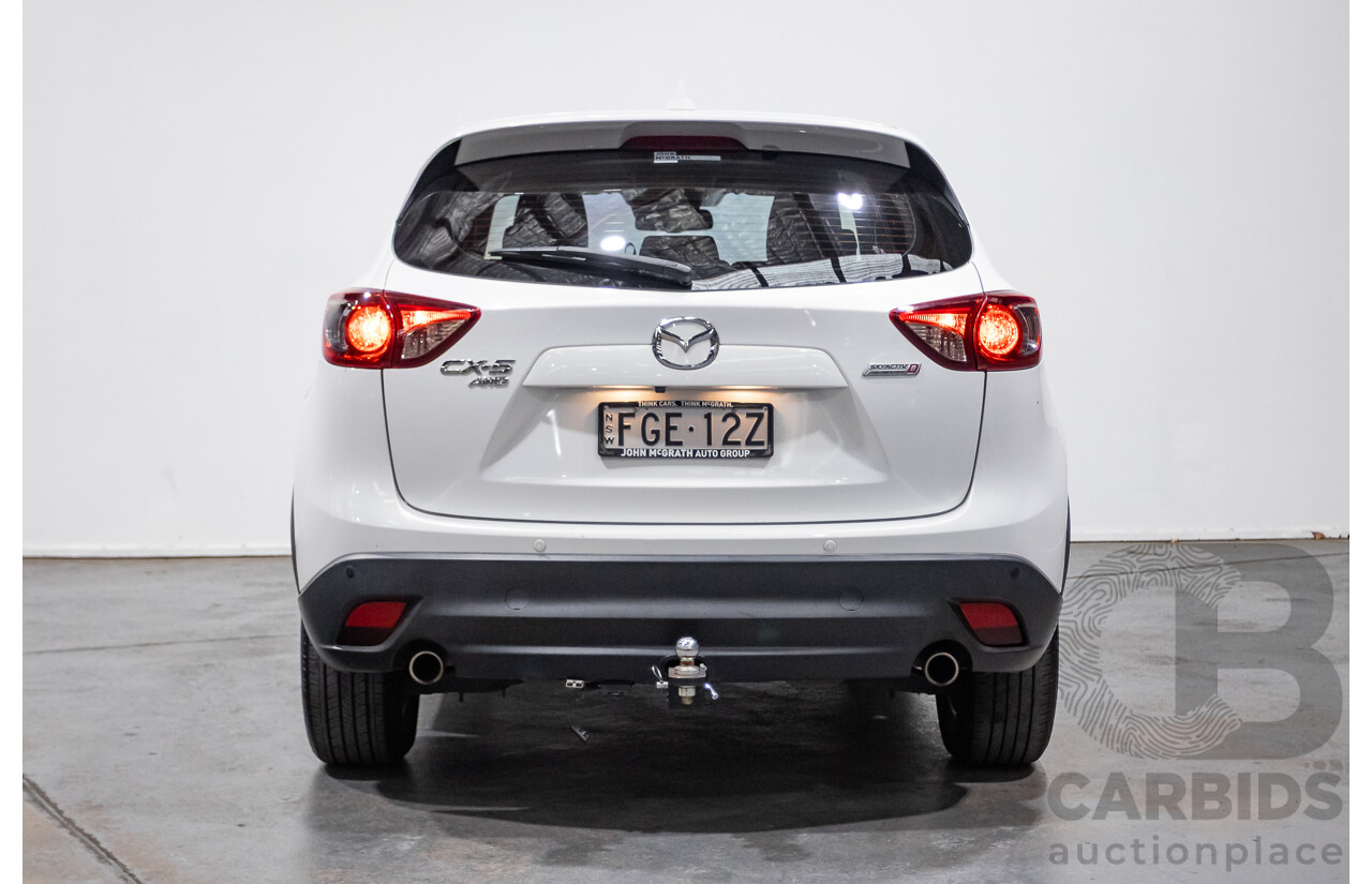 12/2016 Mazda CX-5 MAXX SPORT (AWD) MY17 4D Wagon White Turbo Diesel 2.2L