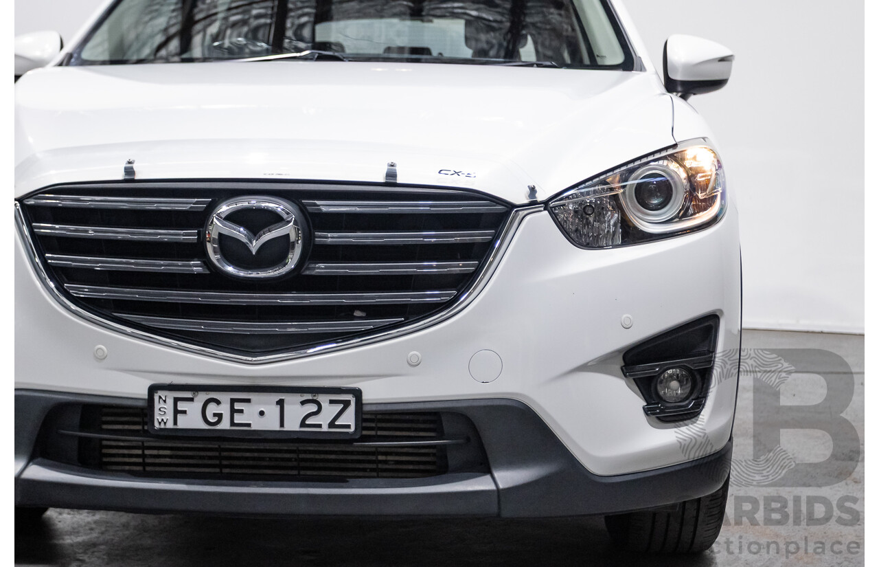 12/2016 Mazda CX-5 MAXX SPORT (AWD) MY17 4D Wagon White Turbo Diesel 2.2L