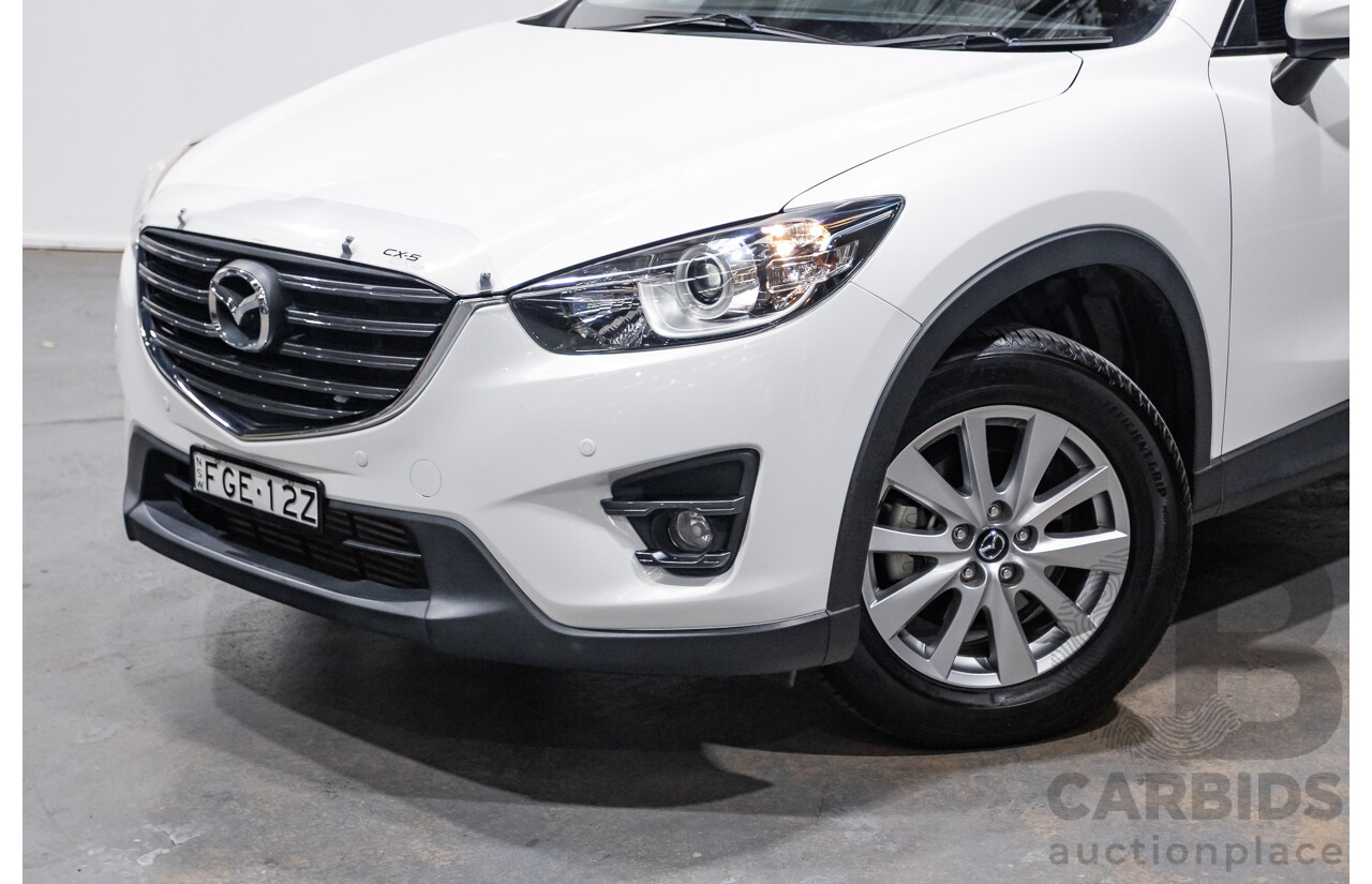 12/2016 Mazda CX-5 MAXX SPORT (AWD) MY17 4D Wagon White Turbo Diesel 2.2L