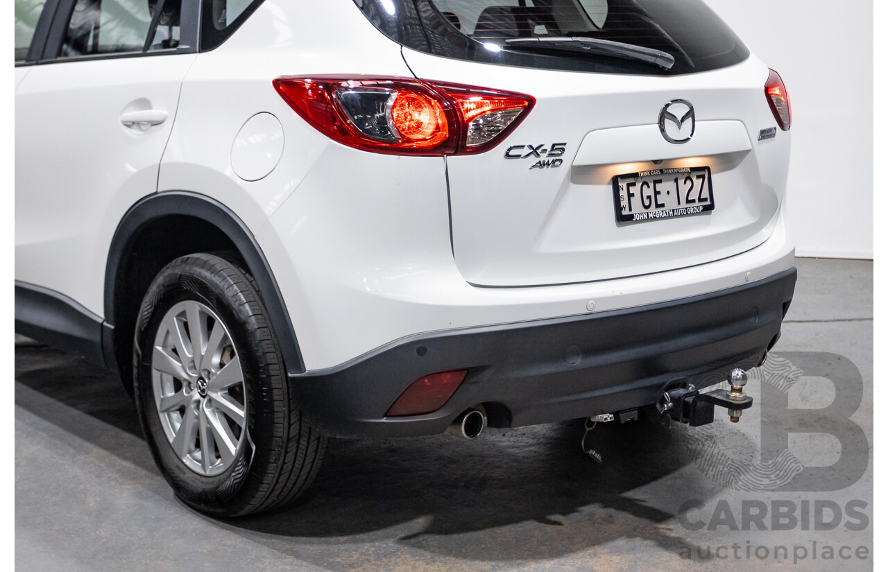 12/2016 Mazda CX-5 MAXX SPORT (AWD) MY17 4D Wagon White Turbo Diesel 2.2L