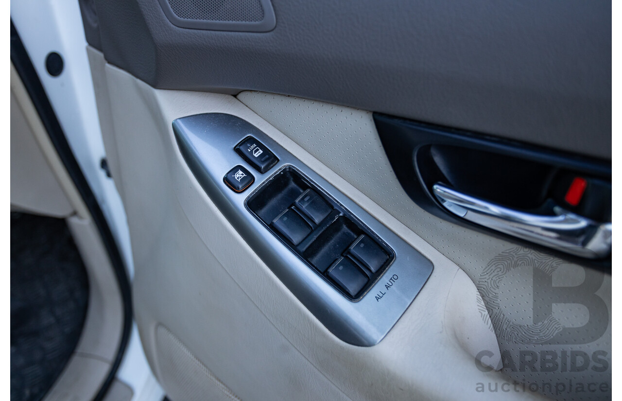 9/2007 Toyota Landcruiser Prado VX (4x4) KDJ120R MY07 4d Wagon White Pearl Turbo Diesel 3.0L - 7 Seats