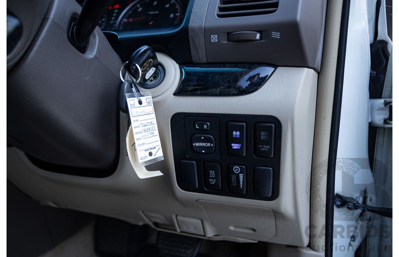 9/2007 Toyota Landcruiser Prado VX (4x4) KDJ120R MY07 4d Wagon White Pearl Turbo Diesel 3.0L - 7 Seats